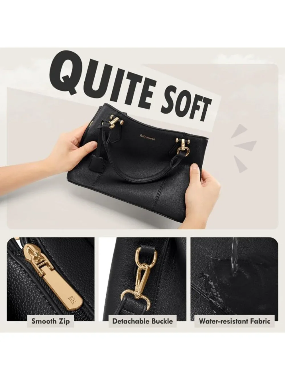 Waterproof Satchel Handbag for Women | Stylish Travel Purse Fits 11